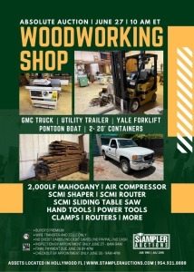 WOODWORKING SHOP - ABSOLUTE AUCTION