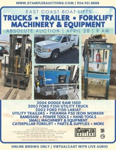 MACHINERY / EQUIPMENT / TRUCKS / TRAILER / FORKLIFT / MORE - ABSOLUTE