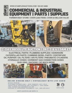 COMMERCIAL / INDUSTRIAL EQUIPMENT, PARTS & SUPPLIES - DAY 2 - ABSOLUTE