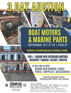 BOAT MOTORS & MARINE PARTS - 2 DAY AUCTION 