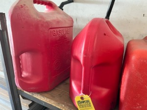 ASSORTED PLASTIC GAS CANS
