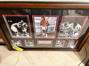 FRAMED MONTAGE WITH 7 PICTURES - MUHAMMAD ALI