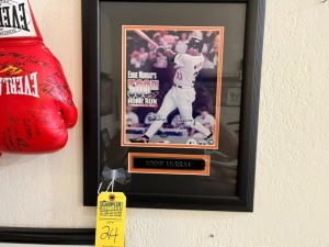 AUTOGRAPHED PICTURE - EDDIE MURRAY - 500 HOME RUN (CERTIFICATE OF AUTHENTICITY)