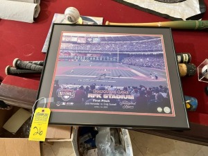 FRAMED AUTOGRAPHED PICTURE - LIVAN HERNANDEZ - WASHINGTON NATIONAL FIRST PITCH