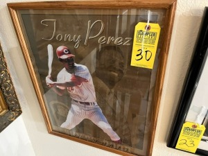 FRAMED PICTURE - TONY PEREZ