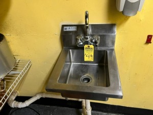 ATLANTIC METALWORKS STAINLESS STEEL SINK WITH FAUCET