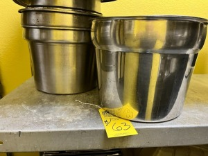 ASSORTED SIZE ROUND STAINLESS STEEL INSERTS