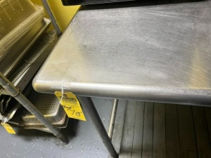 STAINLESS STEEL TABLE - 60''x30''