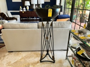 3-LEG PEDESTAL WITH BOWL ON TOP - 50'' TALL