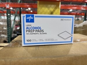 BOXES ASSORTED ALCOHOL PREP PADS (APPROXIMATELY 400,000)