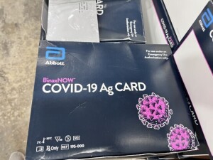 ABBOTT BINAX NOW COVID 19 AG CARD RAPID TEST / NASAL SWAB KITS (40 TESTS PER BOX) (2+ LARGE BOXES) (1,720 TOTAL KITS)