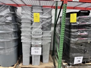 GRAY TRASH CANS (2 PALLETS)