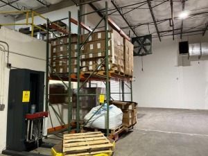 Sections Tear Drop Pallet Racking - 4- 15' Uprights / 12- 8' Beams