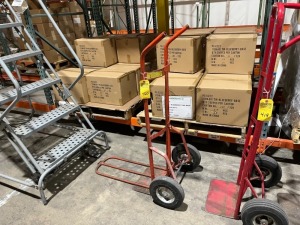 Red Hand Truck with Extended Base