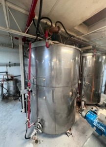 Meller Storage Tank - 6,000lb Capacity - Carbon Steel Coated with Stainless Steel - Mixer - Scale - 2008 (***Subject to Bulk Bid - Lot #550***)