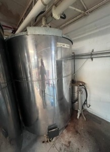 Meller Storage Tank - 6,000lb Capacity - Carbon Steel Coated with Stainless Steel - Scale - 2008 (***Subject to Bulk Bid - Lot #550***)