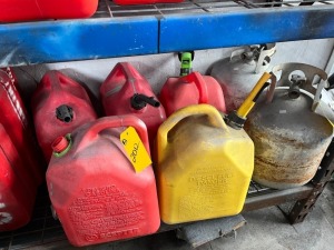 ASSORTED 5 GALLON GAS CANS