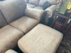 BROWN COUCHES WITH OTTOMANS - 6