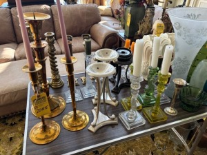 ASSORTED CANDELABRAS