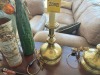 METAL / BRASS LAMPS WITH BLACK SHADES - 3