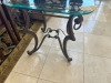 METAL & GLASS END TABLE - 3