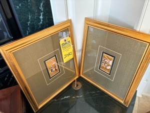 ORIENTAL FRAMED PRINTS - 10x11