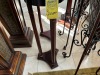 ROUND WOOD & STONE PEDESTALS - 32'' - 2