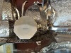 SILVER PLATED TEA SET PIECES, ETC - 6