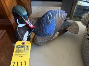 DUCK DECOY - JULES A BOUILLET - AUTHENTIC - HAND CARVED / HAND PAINTED - DUCK