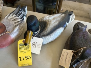 DUCK DECOY - JULES A BOUILLET - AUTHENTIC - HAND CARVED / HAND PAINTED - MALLARD