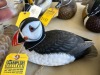 DUCK DECOY - JULES A BOUILLET - AUTHENTIC - HAND CARVED / HAND PAINTED - PUFFIN - 2