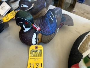 DUCK DECOY - JULES A BOUILLET - AUTHENTIC - HAND CARVED / HAND PAINTED - DUCK