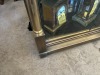 BRASS & GLASS DISPLAY CABINET - 4x8 - 4