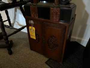 ORIENTAL WOOD DISPLAY CABINET