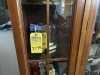 WOOD & GLASS CHINA CABINET WITH DRAWER & BASE - 2