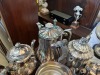 SILVER PLATED PIECES - TEAPOTS, COFFEE POTS, PITCHERS, ETC - 3