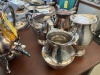 SILVER PLATED PIECES - TEAPOTS, COFFEE POTS, PITCHERS, ETC - 4