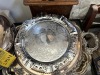 SILVER PLATED SERVING PLATTERS - 5