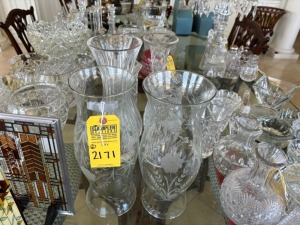 ASSORTED GLASS VASES