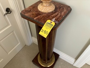 WOOD PEDESTAL