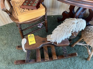 ANTIQUE ROCKING HORSE