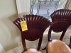 WOOD SEASHELL BACKED CHAIR - 2