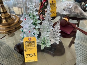 ASSORTED GLASS CHRISTMAS TREES