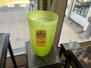 LIME GREEN VASE