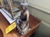 ORIENTAL METAL FIGURINE - 10'' TALL - 3