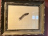 FRAMED ARTWORK - 1- FRANK HOWELL 1971 / 1- ALPHABET STITCHING - 2