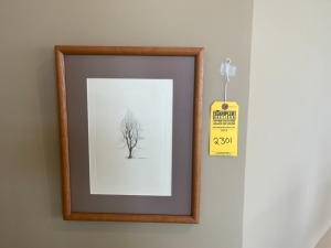 FRAMED ARTWORK - TREE - 15x12