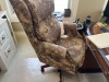 WORLD MAP ANTIQUE CHAIR - 48x29x37