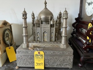 SILVER PLATED TAJ MAHAL DECOR - 18x14x14