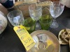 ASSORTED CRYSTAL WINE GLASSES - 2